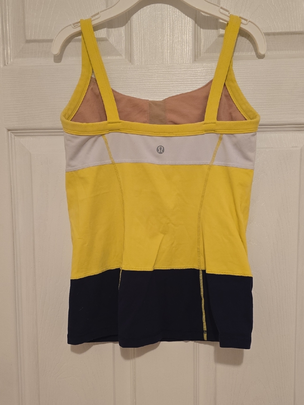 Lululemon Yellow & Navy Colorblock Tank Top